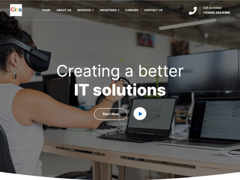 CiraTek website built by Inventive Agency