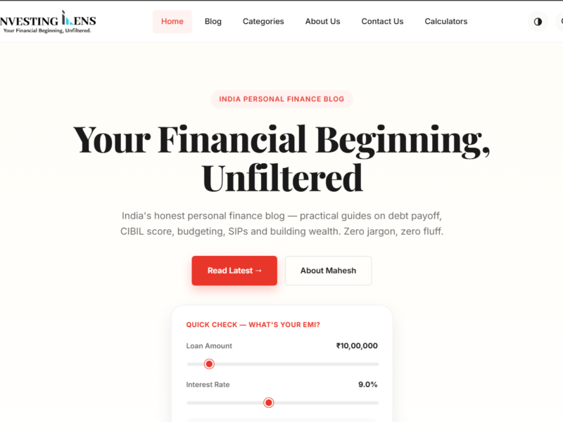 InvestingLens website built by Inventive Agency