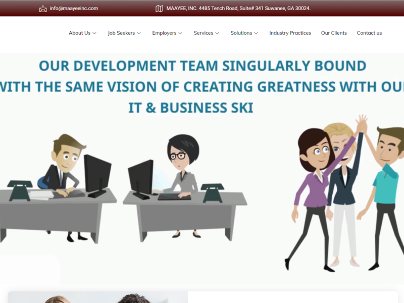 Maayee Inc website built by Inventive Agency
